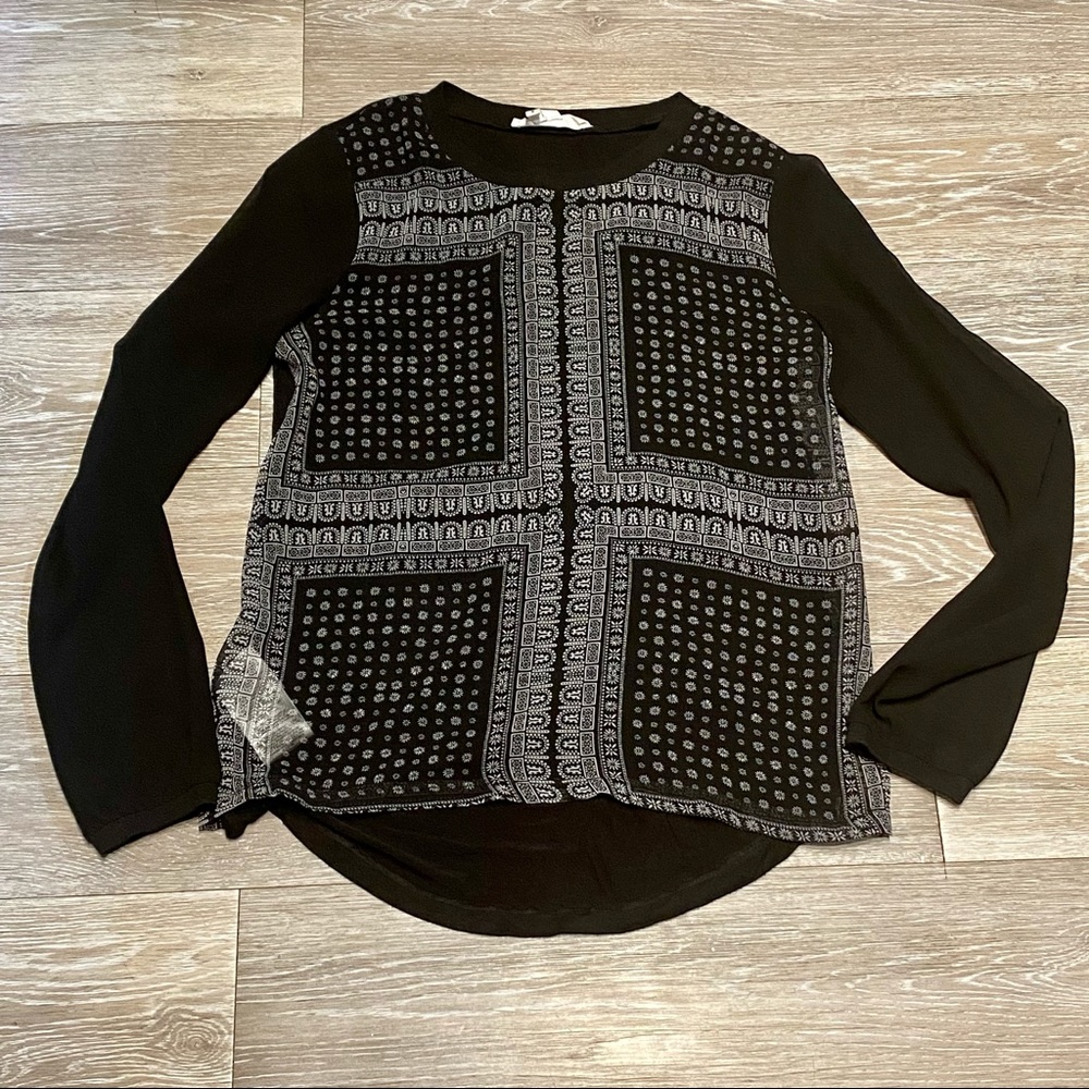 BCBGENERATION Sheer front Blouse